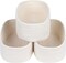 Cube Shelf Closet Storage Baskets Bins Set 3,Woven Basket for Organizing/Storage,Long-lasting &Skin-friendly Toy Storage Basket Bin,Stylish Room Decor Basket,Off White Cotton Rope Basket